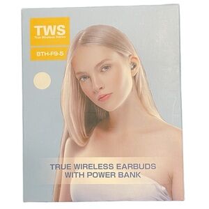 TRUE WIRELESS EARBUDS WITH POWER BANK